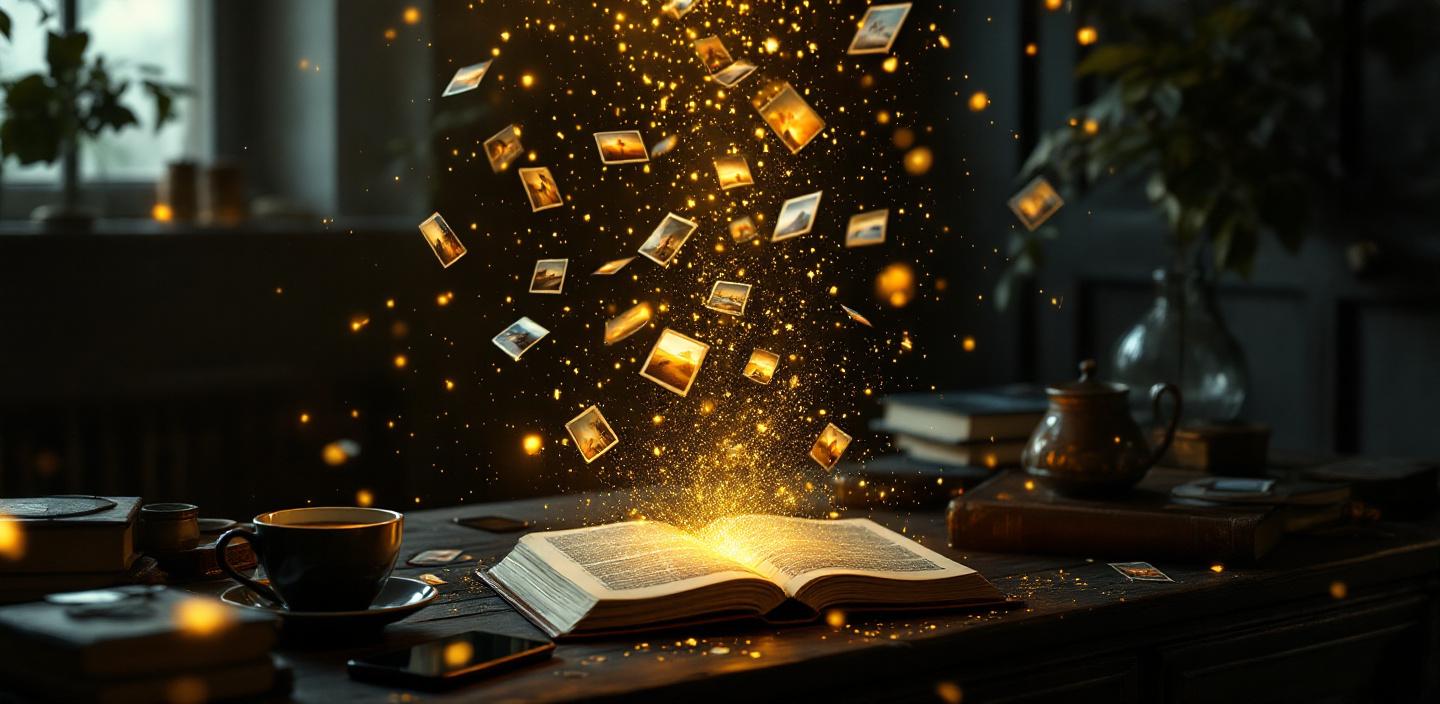 Your photos magically transform into a beautiful adventure book